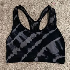 Purchased As A Gift And Never Gave It Away. Brand New, Never Used With Tags! Black Racerback Activewear For Loungewear, Fitted Black Sports Bra For Loungewear, Sporty Black Sports Bra For Loungewear, Black Athleisure Sports Bra For Loungewear, Victoria Secret Pink Bras, Red Sports Bra, Printed Sports Bra, Victoria Secret Sport, Strappy Sports Bras