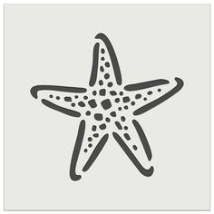 a starfish icon on a gray background