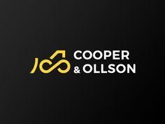 cooper & ollson logo on a black background with yellow and white letters in the middle