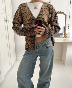 November Mood, Leopard Cardigan, Jaded London, Cardigan Outfits, Mode Inspo, Hey Girl, Outfit Inspo Fall, Autumn Outfit, Mode Inspiration