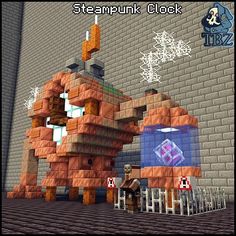 Décor Steampunk, Minecraft Statues, Minecraft Decoration, Halloween City, Minecraft Banner Designs, Minecraft Castle