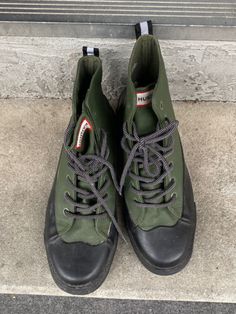 Hunter x Target Green High Top Rain Boot Shoes Women's 10.5. Men's 8.5 EUC | eBay Gardening Boots, Garden Boots, Boot Shoes, Rain Boot, Boot Shoes Women, High Top, Rain Boots, High Tops, Shoe Boots