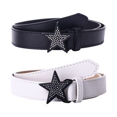 PRICES MAY VARY. High quality material: Made of high-quality PU leather and alloy with rhinestone decoration, durable and non fading Fashionable: Our belt is very fashionable, with a simple star buckle that can be paired with various clothing to add a sense of fashion. More aesthetically pleasing. Comfort: The belt can be adjusted according to personal needs, providing a more comfortable wearing experience and creating a comfortable and stable fit. Suitable for occasions: The retro style design Wide Waist Belt, Waist Belts, Women Waist, Branded Belts, Wide Waist, Belt Shop, Matches Fashion, Aesthetically Pleasing, Star Shape