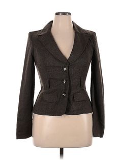 Iz Byer Blazer Size: X-Large Jackets & Outerwear - used. 84% POLYESTER, 14% RAYON, 2% SPANDEX, Tweed | Iz Byer Blazer Jacket: Brown Tweed Jackets & Outerwear - Size X-Large Tweed Jackets, Brown Tweed, Tweed Jacket, Outerwear Jackets, Blazer Jacket, Jackets For Women, Spandex, Blazer