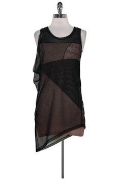 Current Boutique-BCBG Max Azria - Black Mesh Tank Top Sz XXS Spring Mesh Tank Top For Night Out, Sheer Sleeveless Mesh Top For Night Out, Sleeveless Sheer Mesh Top For Night Out, Sleeveless Mesh Top For Spring Layering, Chic Black Mesh Tank Top, Chic Mesh Tank Top For Night Out, Chic Sleeveless Mesh Top, Sleeveless Mesh Top For Summer Layering, Black Sleeveless Mesh Top