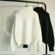 The item is just for one jacket only, not include others accessories. For your convenience that we converted the Asian sizes to UK sizes, but Asian sizes tend to run smaller compared to US or UK sizes, so we cannot guarantee that is 100% accurate. Therefore please check the measurement before making a purchase or buy one or two sizes larger. Lady Sweaters Jumper Pullover High Neck Loose Knitwear Tops Casual White Classic Size: S,M,L,XL S(UK 6): shoulder 60cm/23.6 in, bust 104cm/40.9 in, sleeve 4 Turtleneck Coat, Big Sweater, Winter Turtleneck, Casual Turtleneck, Ladies Turtleneck Sweaters, Knitted Tops, Womens Turtleneck, Oversized Pullover, Loose Knit