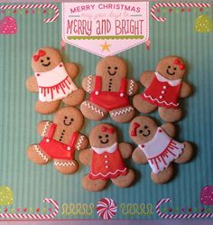 christmas gingerbread cookies decorated with icing and decorations