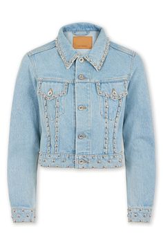 Chloe 2024, Designer Denim Jacket, Spring Denim, Designer Denim, Blue Denim Jacket, Light Blue Denim, Woman Fashion, Luxury Clothing, Clothing Size Chart