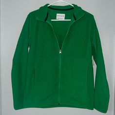 Brand New With Tags. Comes From A Smoke Free Pet Free Home. Green Long Sleeve Fleece Jacket For Outdoor Activities, Long Sleeve Green Fleece Jacket For Outdoor Activities, Casual Green Fleece Jacket For Outdoor Activities, Casual Green Fleece Jacket For Cold Weather, Casual Green Fleece Jacket For Winter, Casual Green Winter Fleece Jacket, Green Fleece Long Sleeve Outerwear, Green Long Sleeve Fleece Outerwear, Green Sporty Long Sleeve Fleece Jacket