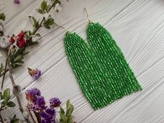 Green Beaded Earrings Bright Shining Earrings Fringe Seed Bead Earrings Long Beaded Earrings Elegant Beaded Earrings Gift for Her - Etsy Ukraine Summer Party Beaded Earrings With Tiny Beads, Green Beaded Earrings With Dangling Beads For Celebrations, Green Beaded Dangling Earrings For Celebration, Green Dangling Beads Earrings For Celebration, Party Beaded Earrings With Tiny Beads, Party Tiny Beaded Earrings, Green Beaded Dangle Earrings For Celebration, Green Handmade Beaded Earrings For Celebrations, Handmade Green Beaded Earrings For Celebration