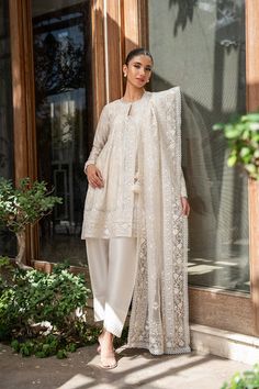 Shay – Sania Maskatiya International Azalea Wedding, Organza Kurta, Sania Maskatiya, Desi Outfits, Pakistani Fancy Dresses, Pakistani Clothes, Desi Clothes, Draped Skirt, Designer Dresses Casual