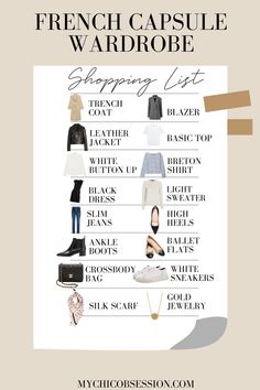 Chic Capsule Wardrobe, French Capsule Wardrobe, Capsule Wardrobe Women, French Wardrobe, Classic Capsule Wardrobe, Parisienne Chic, Capsule Wardrobe Outfits, French Outfit, Fashion Capsule Wardrobe