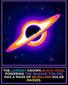 the largest known black hole in the solar has a mass of 6 billion solar masses