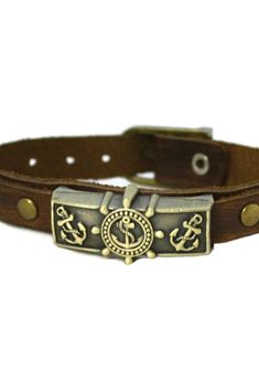 This "Studded Anchor" brown leather essential oil bracelet can be worn by men or women. Featuring a double layer of leather under the decorative anchor piece, this provides a great place for your essential oils to diffuse all day long. With 4 adjustments ranging from 6.5 to 8 inches, it will fit most people! Size: 6.5-8", 0.5" wide Included in package: Bracelet Closure: Latch Materials: Leather, Antique Bronze metal accents How to Use: Separate the 2 pieces of leather under the metal decoration. Adjustable Vintage Brown Bracelet For Gift, Adjustable Vintage Brown Bracelets As Gift, Adjustable Brown Leather Bracelet Gift, Adjustable Vintage Brown Leather Bracelet Gift, Adjustable Vintage Brown Bracelet As Gift, Adjustable Vintage Brown Leather Bracelet As Gift, Adjustable Vintage Brown Leather Bracelet, Vintage Brown Wrap Bracelet Gift, Vintage Brown Wrap Bracelet