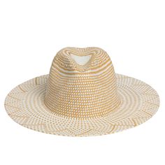 A packable hat for everyone! Classic and elevated, this detailed and vented woven hat has all the summer style you need, tested at UPF 50 and with an adjustable sweatband for the perfect fit! We love our Luxe Novelty Packable for its everyday wear, packable design and intricate contrasting detailing. Product Overview: Material: 100% Paper Straw Measurements: Crown Height- 4", Brim- 3", Head Measurement is 57cm Spot Clean with Damp Cloth White Woven Fedora For Summer, Lightweight Panama Fedora Hat, Lightweight One Size Fits Most Fedora Panama Hat, Adjustable Toquilla Straw Hat For Day Out, White Fedora For Beach, One Size Fits Most, White Brimmed Straw Hat For Warm Weather, White Beach Fedora (one Size Fits Most), White Short Brim Sun Hat For Warm Weather, White Toquilla Straw Vacation Hat