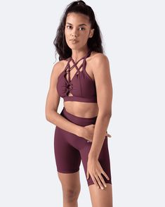 The perfect blend of fashion and functionality that will catch everyone’s eye. This top goes with everything, but match it with our body-shaping leggings and it's game over! Trendy Purple Activewear For Sports, Trendy Stretch Activewear With Bra-friendly Design, Trendy Purple Workout Tops, Trendy Stretch Sports Bra For Training, Trendy High Stretch Yoga Sports Bra, Trendy High Stretch Sports Bra For Yoga, Trendy Medium Support Yoga Activewear, Trendy Medium Support Activewear For Yoga, Trendy Seamless Workout Activewear