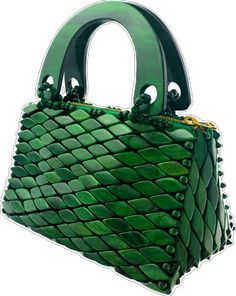 Mini Handbag, Rich Green, Mini Handbags, Recycled Wood, Day And Night, Bead Art, Elevate Your Style, Clutch Handbag, Emerald Green