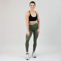 Finding the right fit for your body type is no easy feat, but we're here to help. Introducing the 23" El Toro leggings, designed to fit with a 7/8 length fit for petites and a perfect crop length for taller ladies over 5'4". Bronze Green is warm & robust. It’s no secret, we’re big fans of rich green hues, and Bronze Green is an infusion of life into our collection. A true anchor in every outfit, we love these El Toros with blues, grays, and especially black! 4.5" tall waistband Tight fit Lined t Bronze Green, Green Hues, Rich Green, Tall Women, Muscle Tanks, Leggings Shop, Jet Set, Racerback Tank, Long Tops