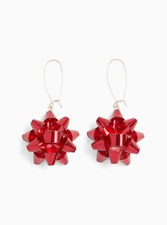 Put the bow on top! These drop earrings will make a seasonal statement at your next holiday party. Hook closure. Man-made materials. Imported. The best plus size women's red holiday bow dangle earrings in red. Torrid is your destination for cozy fall and winter clothes to keep you warm and comfortable. Bow Earrings Diy, Silly Earrings, Cool Earrings, Dragon Earrings, Destination Ideas, Holiday Bows, Christmas Bow, Earrings Diy, Hoop Earring Sets