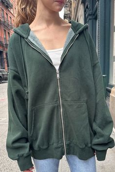 Christy Hoodie – Brandy Melville Christy Hoodie Brandy Melville, Carla Hoodie, Green Hoodie Outfit, Brandy Melville Zip Up, Christy Hoodie, Oversized Zip Up Hoodie, Brandy Melville Usa, Hoodie Green, Basic Jackets