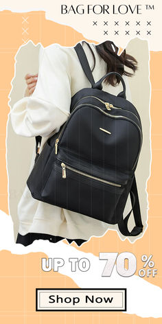 BagForLove - Minimalist Metal Decor Backpack: Versatile, Waterproof, & Spacious For Women - Ideal For Work & College