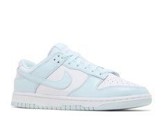 The Nike Dunk Low 'Glacier Blue' puts together a white leather upper, complemented by icy blue overlays and a matching Swoosh. A padded collar keeps you comfortable from the moment you lace them up. A sturdy rubber cupsole works with white sidewalls and a powder blue outsole to complete the look. Custom Light Blue Leather Nike Sneakers, Light Blue Leather Skate Shoes For Sports, Custom Light Blue Leather Sneakers For Sports, Light Blue Leather Custom Sneakers For Sports, Light Blue Leather Sneakers For Sports, Nike Light Blue Sneakers With Abzorb Midsole, Light Blue Leather Lace-up Skate Shoes, Summer Collection Men, Jordan 4’s