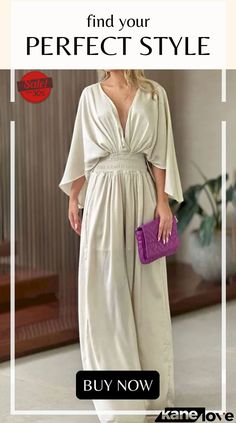 Elegant Simplicity Solid Solid Color V Neck Regular Jumpsuits Swag Hijabi Street Styles, Jumpsuits And Romper, Indian Clothes, Jumpsuit Fashion, Elevate Your Style, Street Styles, Indian Outfits, Your Style, Your Perfect