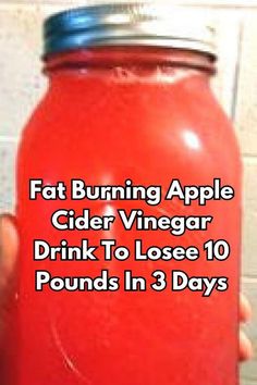 Belly Fat Burning Detox Drink To LoseWeight Extremely Fast Belly Fat Burning, Flat Belly Drinks, Ginger Drink, Apple Cider Vinegar Drink, Melt Belly Fat, Easy Detox