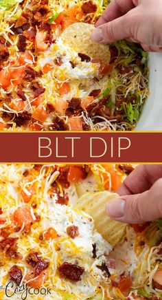 Easy Finger Food, Blt Dip, Best Dip Recipes, Best Appetizer, Delicious Dips Recipes, Finger Foods Easy, Dip Recipes Easy