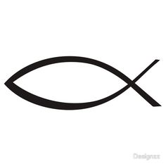 an image of a fish that is black and white with the word x on it