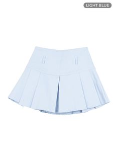 box-pleated-mini-skirt-ig405 / Light blue Fitted Skirt For School, Fitted Pleated School Skirt, Stretch Solid Pleated Skirt For School, Fitted Mini Length Tennis Skirt For School, Fitted Lined Pleated Skirt For School, Fitted School Uniform Skirt, Casual Stretch Pleated Skirt For School, Fitted Mini Skirt For School, Stretch Mini-length Bottoms For School