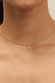 Start to feel the triumph as soon as you place the gold filled cross along your neckline. Delicately designed to intricate its golden accents within the handmade crisscross chain. Wanting more chains to layer up your desired fall look? The Victorious chain fits perfectly well with more layered necklaces. Water Resistant💧 Brass 24K Gold Handmade Hypoallergenic Nickel Free SIZE: 14"+ 3" extender with 8mm handmade cross Delicate Chain Necklace With Cross Pendant, Gold Chain Jewelry With Cross Pendant, 14k Gold Filled Cross Pendant Jewelry With Adjustable Chain, Cross Pendant Chain Necklace, Gold Cross Pendant Chain Jewelry, Minimalist Cross Chain Necklace With Delicate Chain, Cross Pendant Charm Necklace, Minimalist Delicate Chain Cross Necklace, Gold-plated Cross Pendant Necklace With Chain