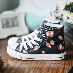 Cute Canvas Shoes With Round Toe For Streetwear, Cute Canvas Shoes With Vulcanized Sole, Cute Summer Streetwear Sneakers, Cute High-top Summer Sneakers, Cute High-top Sneakers For Summer, Cute Cotton Sneakers With Round Toe, Cute Low-top Cotton Canvas Shoes, Cute High-top Canvas Shoes With Rubber Sole, Cute Cotton Low-top Canvas Shoes