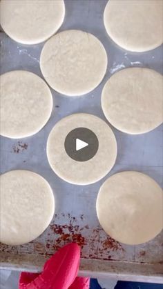 the video shows how to make pizza dough