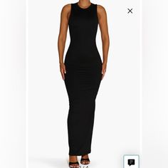 Super Comfy Black Bodycon Midi Dress. New With Tags! Black Bodycon Midi Dress, Black Midi Dress Bodycon, Wardrobe Black, Naked Wardrobe, Bodycon Midi Dress, Bodycon Midi, Midi Dress Bodycon, Dresses Black, Bodycon Dress