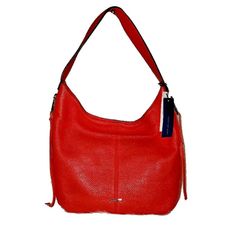 Rebecca Minkoff Mu17emoh45 Medium Bryn Leather Hobo In Fire Engine Red , Med Est. Retail Price: $349.00 Richly Pebbled Leather Enhances The Modern Minimalism Of A Lightly Structured Hobo Bag, Optional Carry Handle And Crossbody Strap Make It Easy To Mix Up Your Look Detachable Shoulder Strap And Top Handle Magnetic Closure Exterior Features Pebbled Leather Construction, Tassel Details, Top Zip Closure Interior Features Zip Wall Pocket And Media Pockets Approx.13"H X 15"W X 3"D Approx.6" Handle D Modern Red Crossbody Bag, Red Leather Bag With Zipper Closure, Red Textured Leather Tote Satchel, Modern Red Bag With Adjustable Strap, Modern Red Bag With Removable Pouch, Red Leather Satchel With Zipper Closure, Red Textured Leather Crossbody Shoulder Bag, Modern Red Hobo Bag With Adjustable Strap, Red Textured Leather Shoulder Satchel