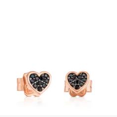 Never Used Tous Motif Earrings In Rose Vermeil Silver And Spinels. Motif: 0.47cm. 18kt Gold Plated Sterling Silver With A Thickness Of 3 To 5 Microns And Without Any Other Metal Between Them. Luxury Rose Gold Heart Earrings, Elegant Rose Gold Heart Cut Earrings, Elegant Rose Gold Diamond Heart Earrings, Luxury Sterling Silver Heart Earrings For Formal Occasions, Luxury Formal Sterling Silver Heart Earrings, Formal Rose Gold Heart Earrings, Rose Gold 14k Gold Heart Cut Earrings, Rose Gold Heart Cut 14k Gold Earrings, Elegant Rose Gold Heart Earrings Pierced