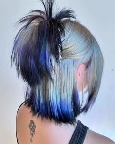 Y2K Hair inspiration using Lunar Tides 🌙 tap to see more from each talented artist 👆  #lunartideshair #hairinspo #dipdyehair #y2k #hairdye Blue Dip Dye Hair, Blue Dip Dye, Dip Dye Hair, Y2k Hair, Hair Dyes, Dye Hair, Dyed Hair Inspiration, Hair Inspiration Short, Multicolored Hair