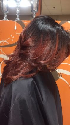 Hair Color For Dark Skin, Pressed Natural Hair, Auburn Highlights, Silk Press Natural Hair, Sassy Hair, Silk Press, Hair Crush, Hair Life, Hair Inspiration Color