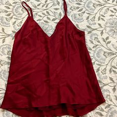 Gorgeous Red Silk Cami By Chloe Kristyn. Never Worn. Size Small. Great For The Winter/Holidays! Red V-neck Camisole For Party, Red Camisole Top For Night Out, Red Spaghetti Strap Top For Night Out, Elegant Red Tank Top For Night Out, Red Tank Top For Summer Night Out, Chic Red Tank Top For Night Out, Elegant Red V-neck Tank Top, Chic Red Party Camisole, Elegant Red Camisole Top