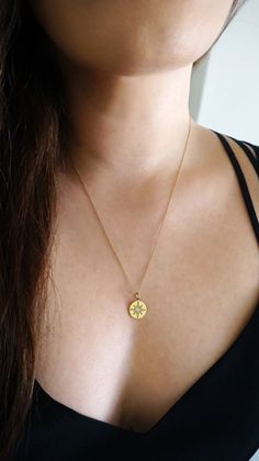 14K Diamond Solitaire Starburst Necklace, Star Disc Necklace, Polaris Diamond Necklace, Polaris Disc Pendant, Dainty Diamond Star Necklace, 14K 9K solid gold necklace, Minimalist neckace, Layering necklace, Gift for mom, Gift for her, Graduation Gift, FREE EXPRESS SHIPPING Dainty, minimalist solitaire diamond starburst charm necklace made in 18K, 14K or 9K gold. An absolute staple! Whisper...Shine Bright! ------------------------------------------------- D E T A I L S 18K, 14K or 9K Solid Gold D Yellow Gold Sterling Silver Star Charm Necklace, Dainty Star-shaped Yellow Gold Jewelry, Sterling Silver Star Charm Necklace In Yellow Gold, Dainty Yellow Gold Star Jewelry, Celestial Yellow Gold Charm Necklace With Star Charm, Celestial Yellow Gold Charm Necklaces With Star Charm, Celestial Yellow Gold Necklace With Star Charm, Celestial Compass Design Round Necklaces, Yellow Gold Star Charm Necklace For Anniversary