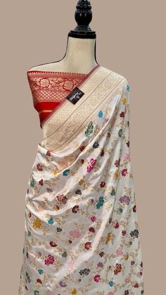 Ektara Pure Katan Silk Banarasi Handloom Saree - All over kadiyal Jaal work