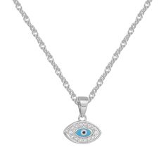 Ward off negative energy with our eye-popping Santorini Necklace! This baby features an evil eye, a centuries-old symbol of good luck and protection. So you can wear it with peace of mind knowing you’re safeguarded from any bad vibes. Eye don't see why you shouldn't get it! Symbolic Evil Eye Jewelry For Meditation, Symbolic Evil Eye Jewelry, Adjustable Silver Evil Eye Necklace, Silver Evil Eye Symbolic Necklace, Silver Symbolic Evil Eye Necklace, Silver Charm Necklace With Evil Eye For Good Luck, Silver Evil Eye Charm Necklace For Good Luck, Spiritual Evil Eye Pendant Necklace, Adjustable Evil Eye Spiritual Necklace