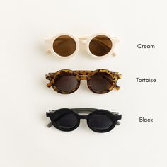 These vintage round sunnies are the perfect way to add a pop of style and fun to any outfit! - Approximately 18 months - 8 years old - 5" face/frame width x 5.5" leg/side length - UV400 protection Orange Blush, Face Frame, Face Framing, Sunglasses Vintage, Black Cream, Orange Black, Sunnies, Vintage House, Sunglasses