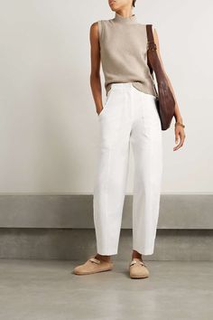 How To Look Expensive, Curated Closet, Alex Mill, 가을 패션, White Pants, Work Fashion, Outfits Casuales, Net A Porter, Look Fashion