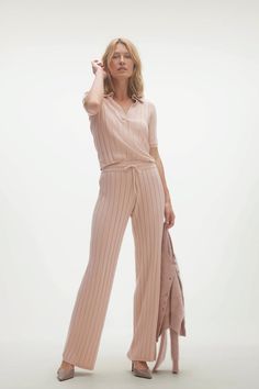 Women's Christie Cashmere Ribbed Wide Leg Pant Luxury Ribbed Wide Leg Bottoms, Luxury Wide Leg Ribbed Bottoms, Luxury Stretch Ribbed Pants, Pullover Cardigan, Knit Jumpsuit, Classic Sweater, Cashmere Turtleneck, Wide Leg Pant, Drawstring Pants