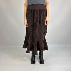 Condition 9/10 Size S/M Length 90cm / 35 inches Width 45cm / 17.5 inches Model is 170cm / 5.5 ft tall, wears XS/S MAXI93 / MAXI Brown Long Skirt Bottoms For Winter, Brown Long Skirt For Winter, Brown Lined Skirt For Winter, Winter Fitted Brown Maxi Skirt, Winter Brown Fitted Maxi Skirt, Winter Brown Lined Skirt, Brown Full-length Maxi Skirt For Fall, Casual Full Length Brown Skirt, Brown Full Length Maxi Skirt For Fall