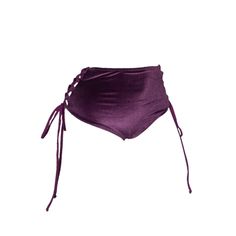 High waisted & super strappy side tie bikini bottom.  Featured in luxurious Purple Velvet.  Pair with our Bruna Convertible Bikini Top. Made in NYC! Hand Wash Lay Flat to Dry Purple Velvet, Mens Jewelry Bracelet, Fine Earrings, Independent Designers Fashion, Heart Jewelry, Jewelry Sales, Bracelets For Men, Lay Flat, Pink Purple