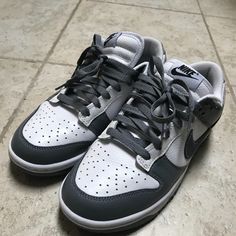 Nike Dunk Low Sneakers, Customized. Almost Brand New, Only Worn 1x. White And Dark Gray Color. Size 7.5 Women’s/6.0 Men’s. Very Slight Crease At Front, See Pics. From A Smoke And Pet Free Home. Custom Sneakers With Laces And Round Toe, Custom Sports Sneakers With Speckled Midsole, Custom Lace-up Sneakers With Speckled Midsole For Sports, Custom Nike Lace-up Sneakers, Sporty Custom Low-top Sneakers Medium Fit, Gray Custom Sneakers With Speckled Midsole For Sports, Custom Gray Sneakers With Speckled Midsole For Sports, Sporty Custom Sneakers With Round Toe And Laces, Custom Sneakers With Cushioned Footbed And White Sole