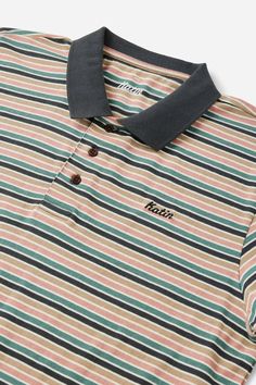 Based on our popular Finley Pocket Tee, the Finley Polo features 100% cotton jersey knit stripe for an ultra-soft, vintage-inspired feel. 100% Cotton Contrast 1x1 ribbed collar Katin Script embroidery on left chest 3 button placket Script Embroidery, Pocket Tee, Button Placket, Fashion Tees, Knit Jersey, Vintage Inspired, Size Chart, Size Medium, Quick Saves